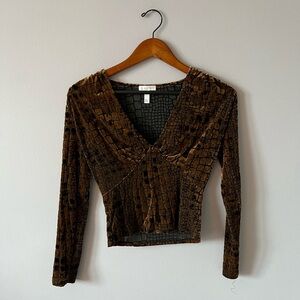 Leith Textured Long Sleeve Top